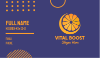 Juicy Orange Fruit  Business Card Design