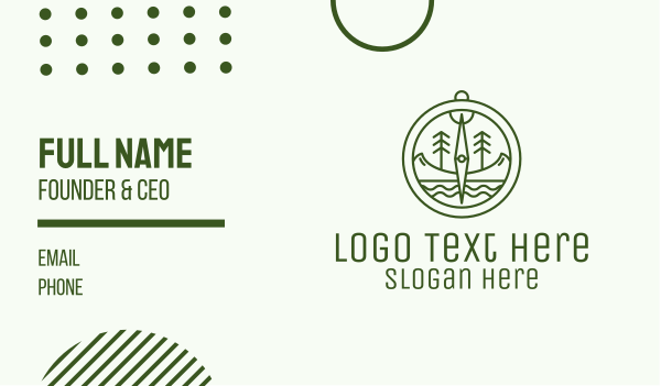 Green Compass Nature Outdoors Business Card Design Image Preview