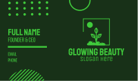 Green Plant Gardening Business Card