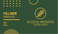 Golden Wheat Stalk  Business Card Image Preview