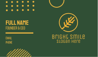 Golden Wheat Stalk  Business Card