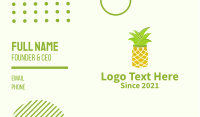 Pineapple Jar Business Card Design