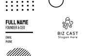 Octopus Drawing Business Card