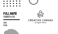 Octopus Drawing Business Card Design