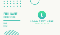 Modern Gradient Lettermark Business Card Design
