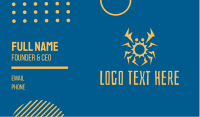 Sun Crab Business Card Design