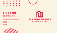 Red Maze House  Business Card Image Preview