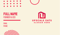 Red Maze House  Business Card Image Preview