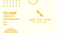 Star Fork Restaurant Business Card