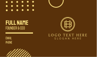 Rustic Monogram H & B Business Card Design