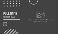 Geometric Elephant Business Card