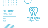 Modern Tooth Outline Business Card Image Preview