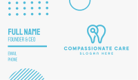 Modern Tooth Outline Business Card Image Preview