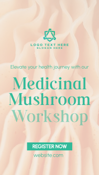 Minimal Medicinal Mushroom Workshop Instagram Story