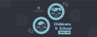 Childcare and School Enrollment Facebook Cover Design