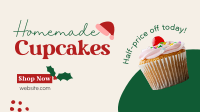 Cupcake Christmas Sale Facebook Event Cover