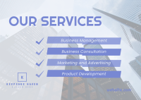 Strategic Business Services Postcard Image Preview