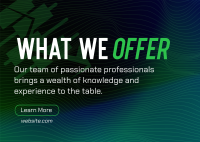 Passionate Professionals Offerings Postcard