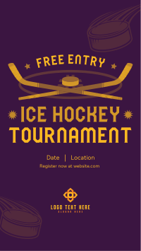 Ice Hockey Tournament Facebook Story