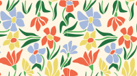 Artistic Floral Zoom Background