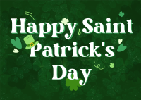 Saint Patricks Greetings Postcard