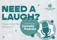 Podcast for Laughs Postcard