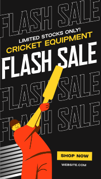 Cricket Equipment Sale Instagram Reel