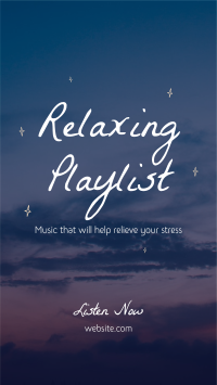 Playlist for Stress Facebook Story