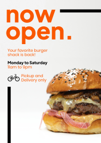 Burger Shack Opening Poster