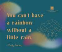 Little Rain Quote Facebook Post