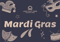 Mardi Gras Postcard