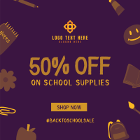 Back to School Discount Instagram Post