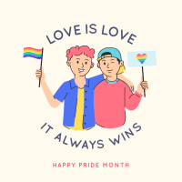 Love is Love Instagram Post