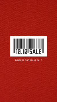 10.10 Sale Barcode Instagram Story