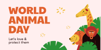 World Animal Day Twitter Post Design