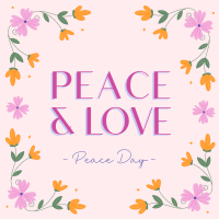 Floral Peace Day Instagram Post