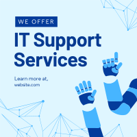 IT Support Instagram Post Design