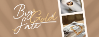 Big Gold Sale Facebook Cover Design