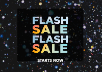 Flash Sale Confetti Postcard