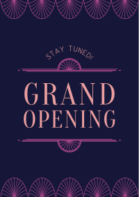 Elegant Grand Opening Poster