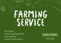 Farm Services Postcard