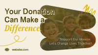 Fundraising Donation Drive Animation