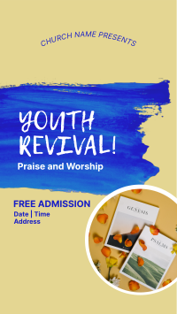 Church Youth Revival Facebook Story