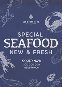 Rustic Seafood Restaurant Poster