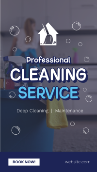 Professional Cleaning Service Instagram Reel Design