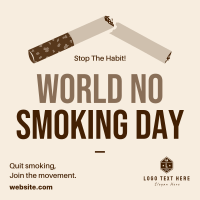 World No Smoking Day Instagram Post