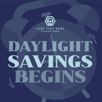 Playful Daylight Savings Linkedin Post