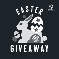 Floral Easter Bunny Giveaway Instagram Post Image Preview