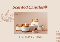 Limited Edition Scented Candles Postcard