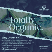 Totally Organic Instagram Post